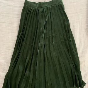 Long green skirt